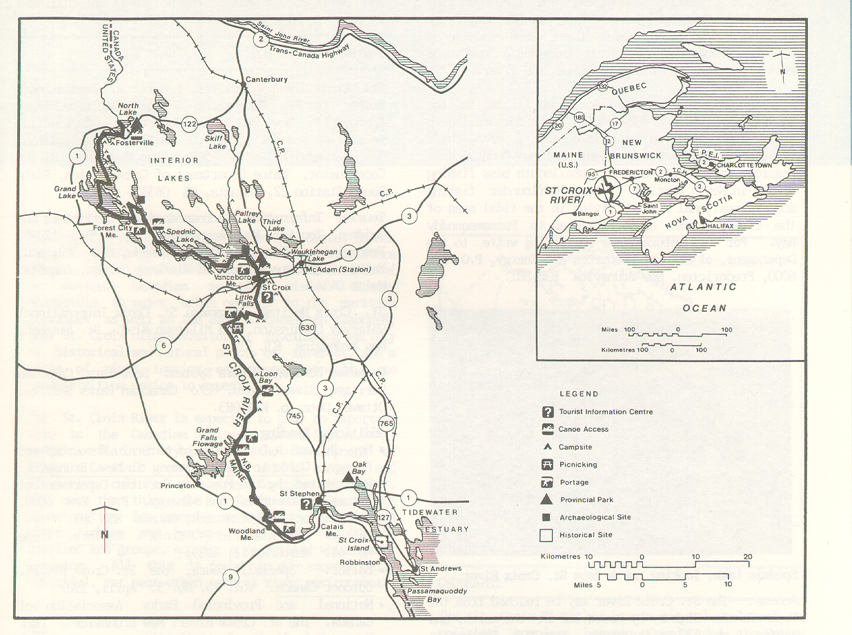 St. Croix River map
