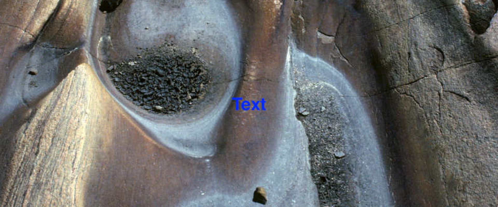 Glacial potholes nearby the French River.