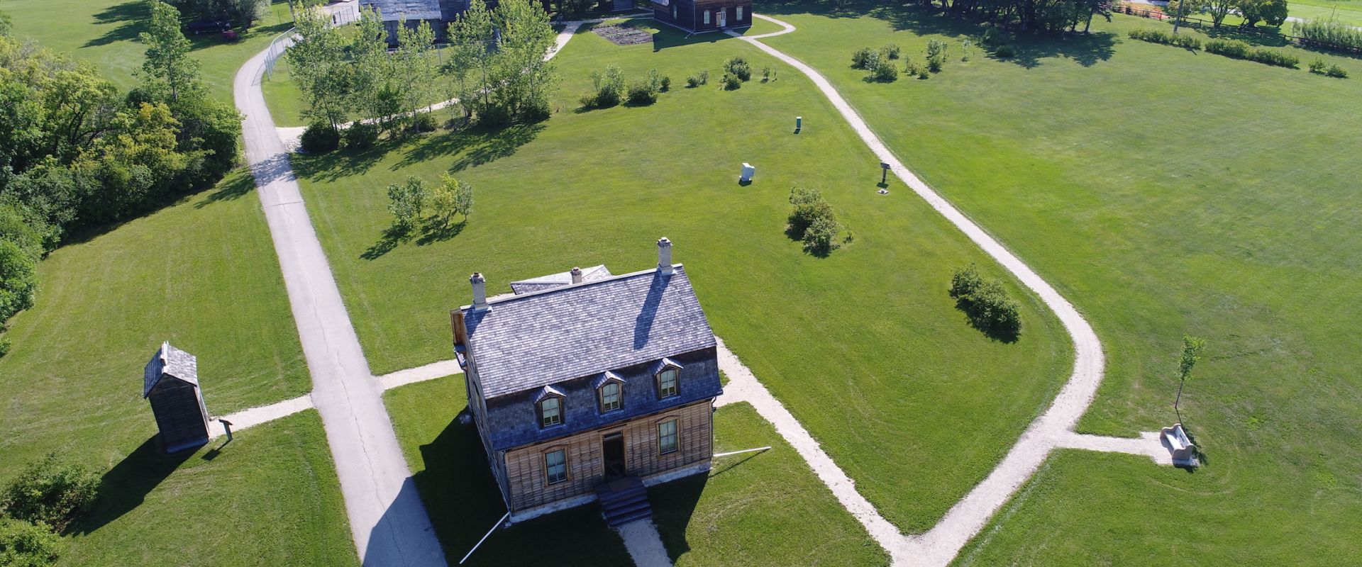 Aerial photograph of St. Norbert Provincial Park. (Photo: Manitoba Government)